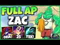 FULL AP ZAC JUNGLE!! | ÇILDIRMALIK SADECE TEK ATAN ZAC | KassadinsCreed