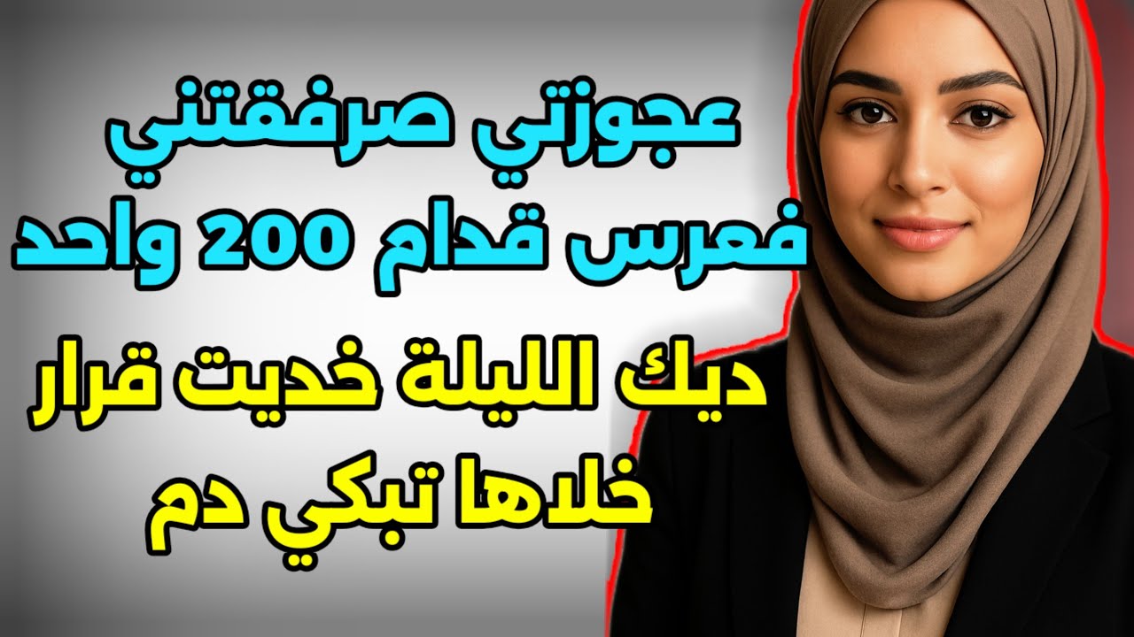عجوزتي صرفقتني فعرس قدام 200 واحد...ديك ليلة خديت قرار خليتها نادمة طول حياتها