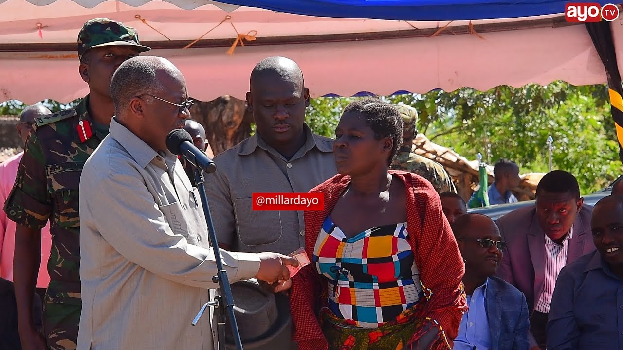 Rais Magufuli kafuta machozi ya Mama asiyeona, DC chupuchupu atumbuliwe