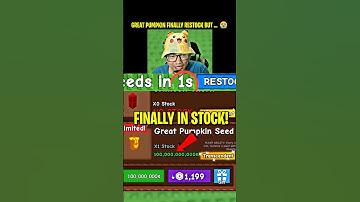 Finally Limited New Great Pumpkin Seed Restock After 2 Weeks at Grow a Garden But Wait ... 😭