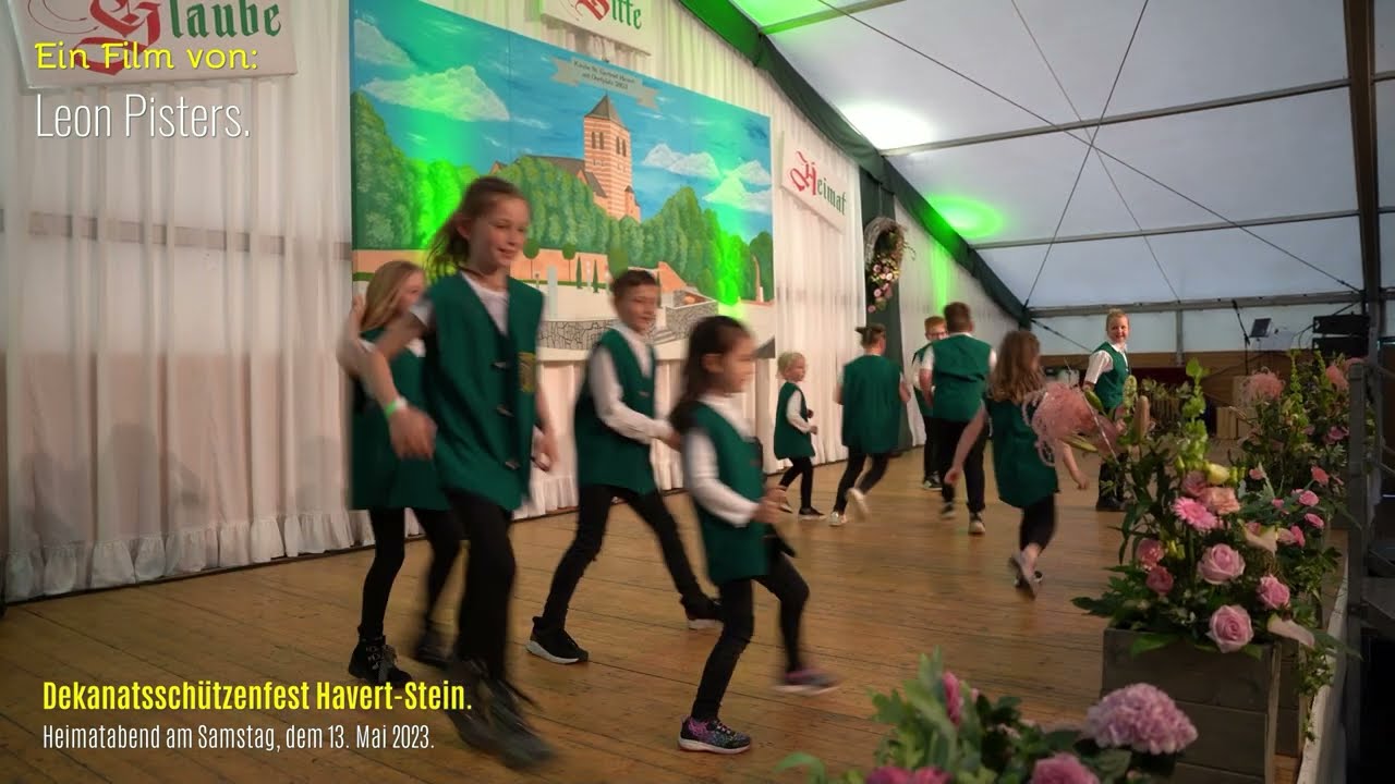 Auftritt der Kinder aus dem Dorf -  Schützenfest Havert-Stein - Heimatabend 2023 - Dorfkinder - 4K 👍