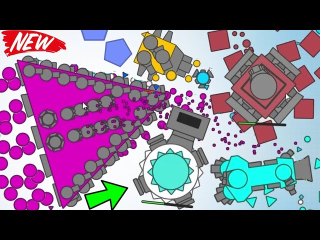 Diep.io 2 NEW INSANE MEGA BOSSES SERVER ( Arrasio Funny Gameplay