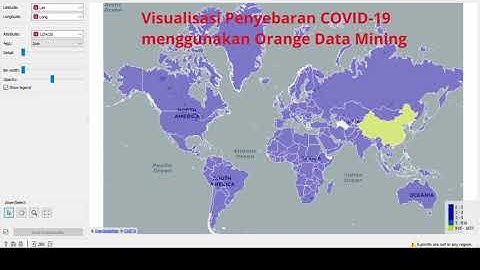Covid 19 - Visualisasi menggunakan Orange Data Mining
