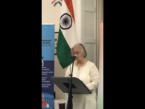 Aline Dobbie at the Consulate General of India