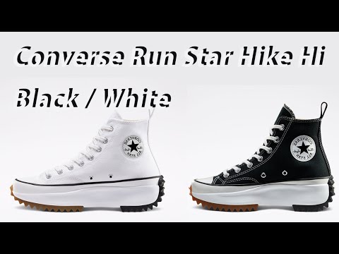 Converse Run Star Hike Hi Black / White 컨버스 런스타 하이크 하이 블랙 / 화이트
