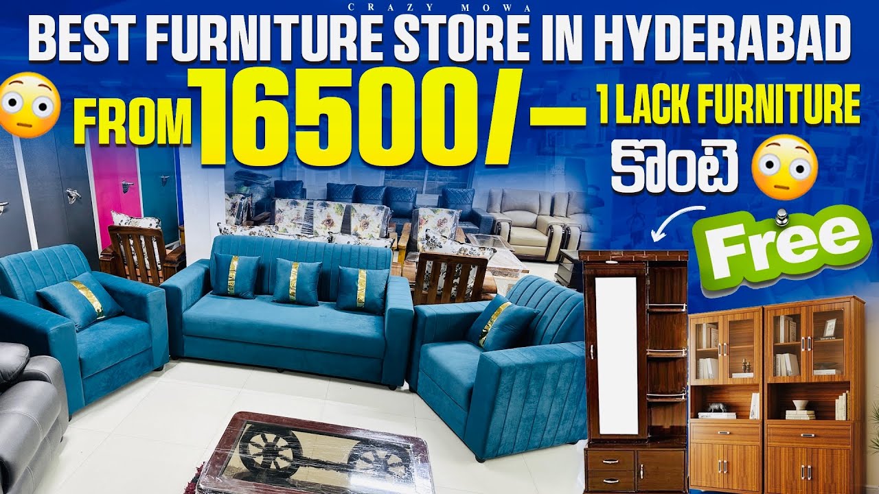 Best furniture manufacturer in Hyderabad 16999/- sofa set Sai Datta furniture 