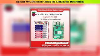 Discount Raspberry Pi5 8GB Laptop, Raspberry pi 5 MIni PC Computer,2.4GHz 64-bit Quad-core Arm Cort