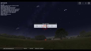 Changing the date in Stellarium