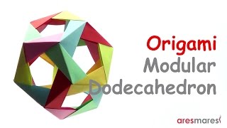 Origami Dodecahedron (easy  modular)