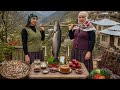 IRAN Village Cooking : Preparing Giant Fish & Fresh Shrimp for New Year’s (Nowruz Celebration)🎉🇮🇷🐟