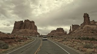 Devils Garden to Arches National Park Entrance Drivelapse Devils Garden to Arches National Park Entrance Drivelapse