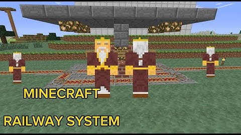 Minecraft Item Train Transport | Minecart Loader & Unloader