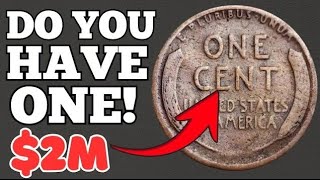 Top 2 Ultra Rare Wheat Pennies Worth MILLIONS — 1955 &amp; 1944 Still Out There!