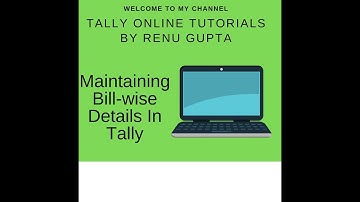 Maintain Bill Wise Details In Tally (Part 1)