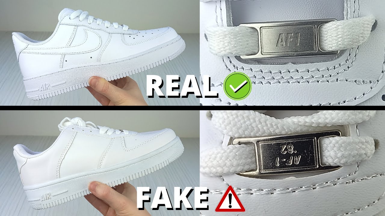 Fake Vs Real Nike Air Force 1s (5 DIFFERENCES) 