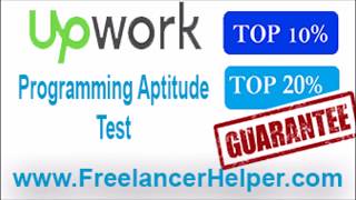 Pass Upwork Programming Aptitude Test answers-TOP 10%