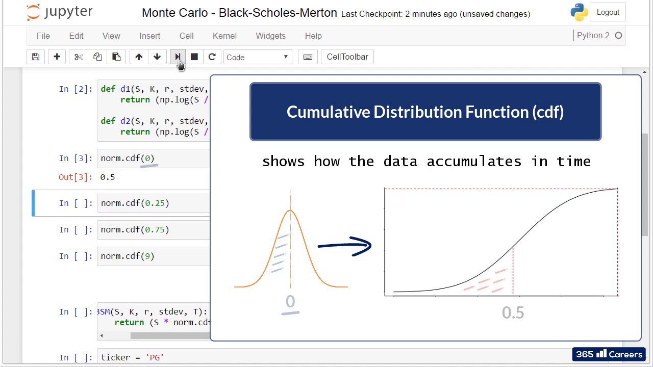 Py 108 Monte Carlo Black Scholes Merton YouTube