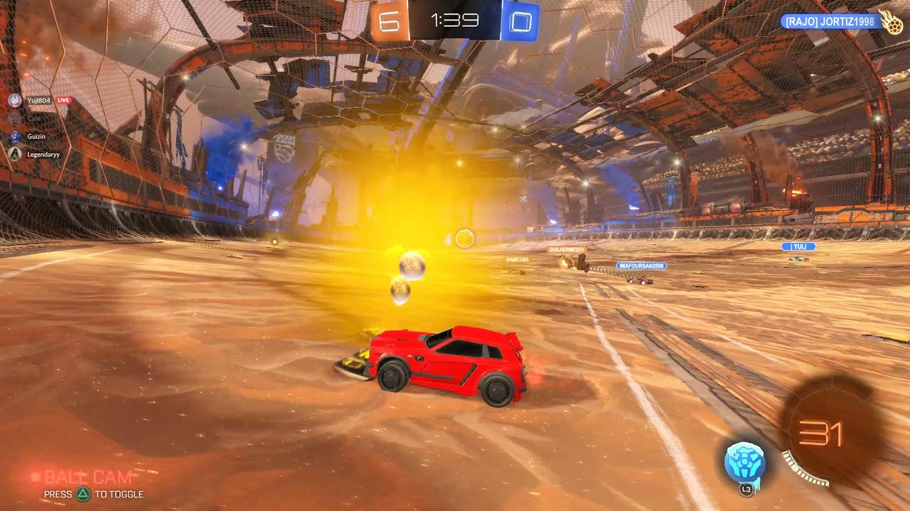 GUIZIN ERRROU CHUTE NA CARA DO GOL | ROCKET LEAGUE