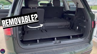 The 2023 Sequoia's Unique Rear Cargo Area  Detailed Look