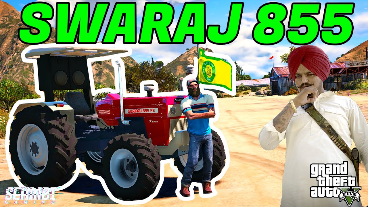 Stealing Modified Swaraj 855 Tractor |  Jatt Life in GTA V PUNJABI GAMEPLAY