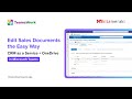 Edit Sales Documents the Easy Way in CRM As A Service for Microsoft Teams