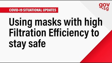 Using masks with high Filtration Efficiency to stay safe