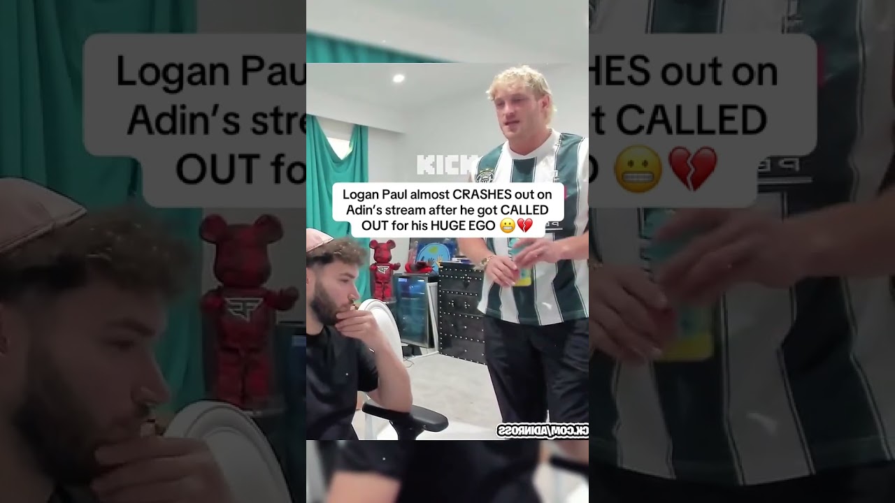 Logan Paul almost CRASHES out on Adin’s stream after he got CALLED OUT for his HUGE EGO 😬💔