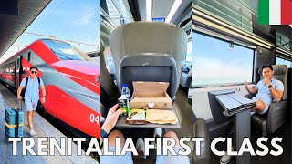 Milan To Venice Italy Trenitalia First Class Cabin High Speed Train Italy Il Treno Italia