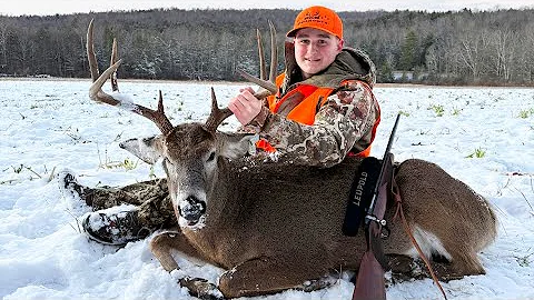 Huge Pennsylvania Buck in the Snow! - Rifle Deer Season