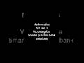 #mathematics 5.2 vector algebra #5marks 5th sem #bsc #importantquestionsandanswers #exam #degree