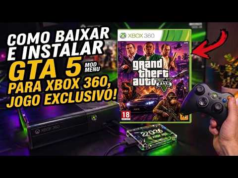 O NOVO GTA 5 com Mod Menu como baixar e instalar no seu xbox 360 rgh aurora 2026