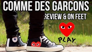 x COMME des GARCONS BLACK/RED REVIEW FEET! *HOW STLYE/WEAR* - YouTube