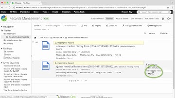Alfresco Records Management 2.5 - Complete a record