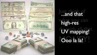 3D Models of US Currency for Cinema 4D from C4Depot