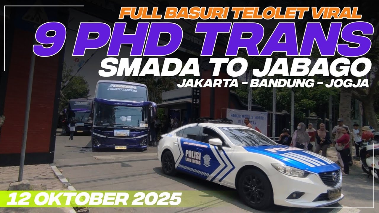 FULL TELOLET ‼️BASURI VIRAL 9 BUS PHD TRANS DI SMAN 2 KEDIRI | TO JABAJO JAKARTA BANDUNG JOGJA 2025