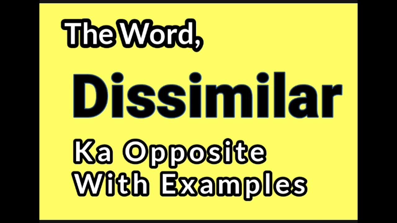 Dissimilar Ka Opposite Kya Hota Hai Antonyms Of Dissimilar dissimilar-ka-opposite-kya-hota-hai-antonyms-of-dissimilar