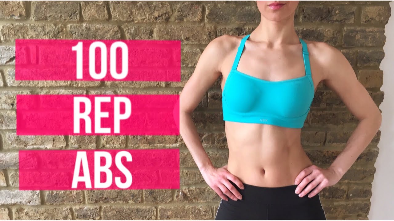 100 Rep Ab Routine - YouTube