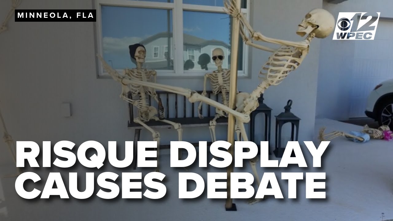Skeleton Strip Skeleton strip show rattles neighbors, sparks debate over Halloween ...