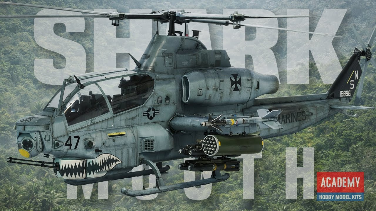 Собираем модель самолета AH-1Z Shark Mouth от Academy в масштабе 1/35 – стоит ли оно того?