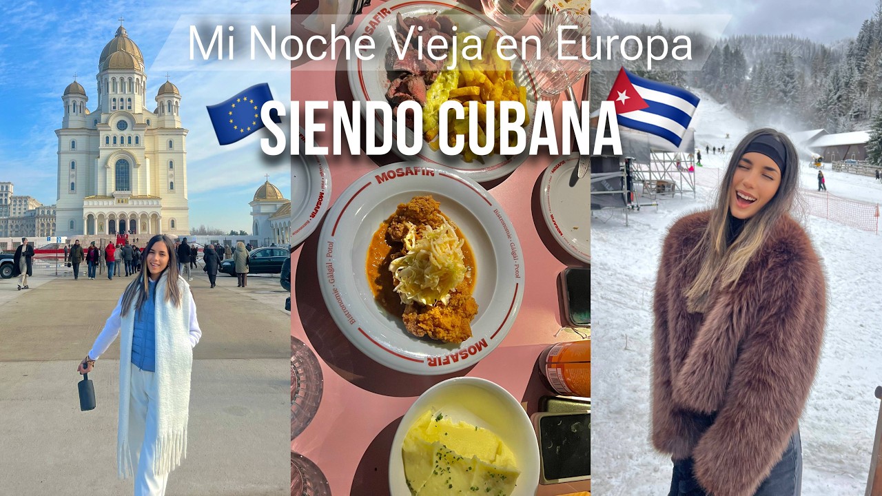 Cómo celebra una CUBANA en EUROPA la Noche Vieja | Mi primera vez en la nieve
