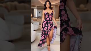 Download Lagu Stunning Pink Floral Maxi Dress with High Slit🔥Summer Outfit Idea | Fashion 2026 #ootd #model MP3