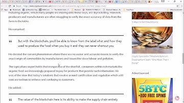 Blockchain Will Revolutionize Agriculture and Food Supply Chain