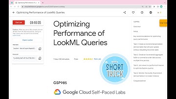 Optimizing Performance of LookML Queries || #qwiklabs || #GSP985 ||  [With Explanation🗣️]