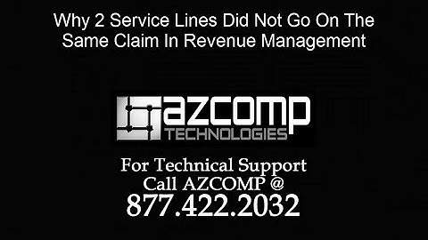 Why 2 Service Lines Did Not Go On The Same Claim In Revenue Management for Lytec or Medisoft