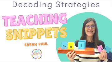 Decoding Strategies for Beginning Readers