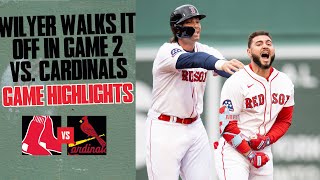 FULL HIGHLIGHTS Red Sox Walk It Off at Fenway Park to Take Game 2 vs Cardinals 25