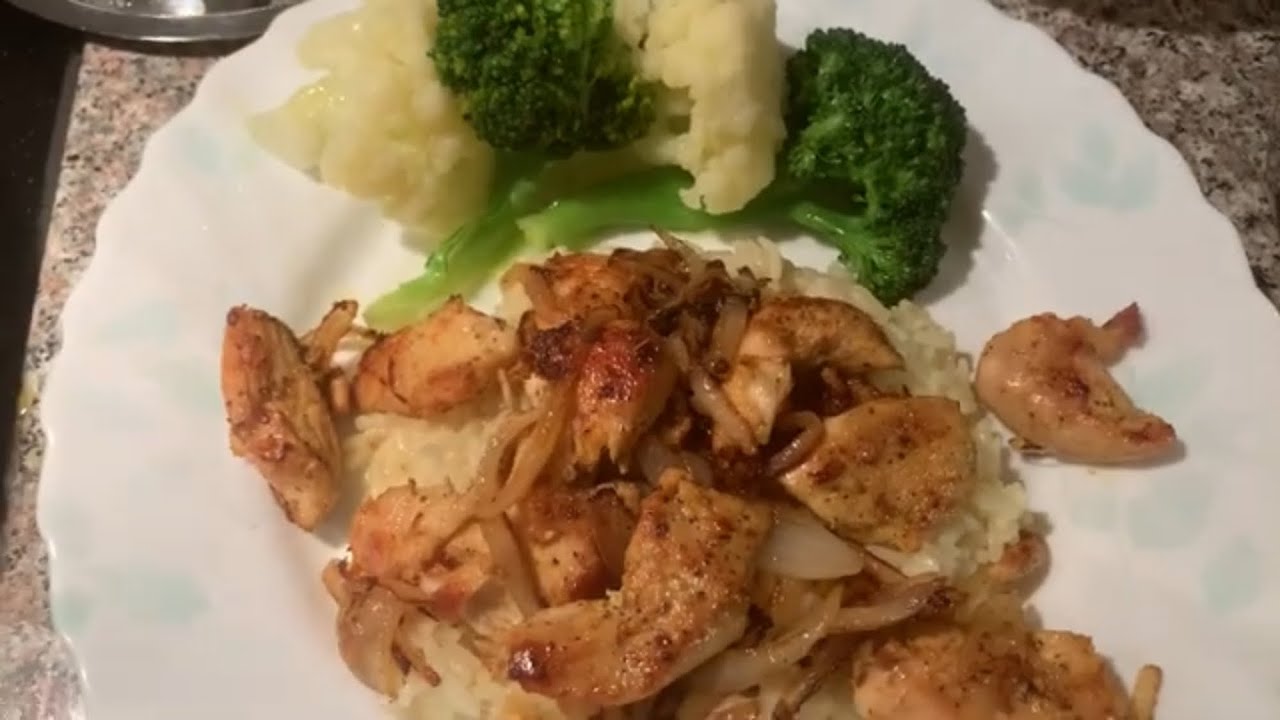 How to make chicken breast with rice and fresh steamed vegetables ￼
