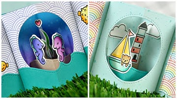 Intro to Center Picture Window Card + 2 cards from start to finish