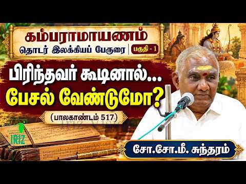 so so mee sundaram speech | கம்பராமாயணம் | பிரிந்தவர் கூடினால்… பேசல் வேண்டுமோ? | Iriz Vision