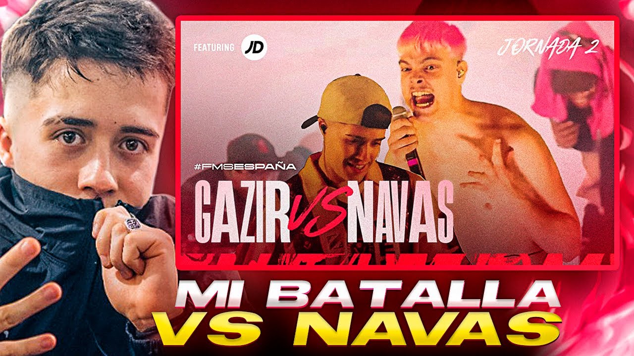 GAZIR reacciona a su BATALLA vs NAVAS en FMS ESPAÑA 🍑🐔